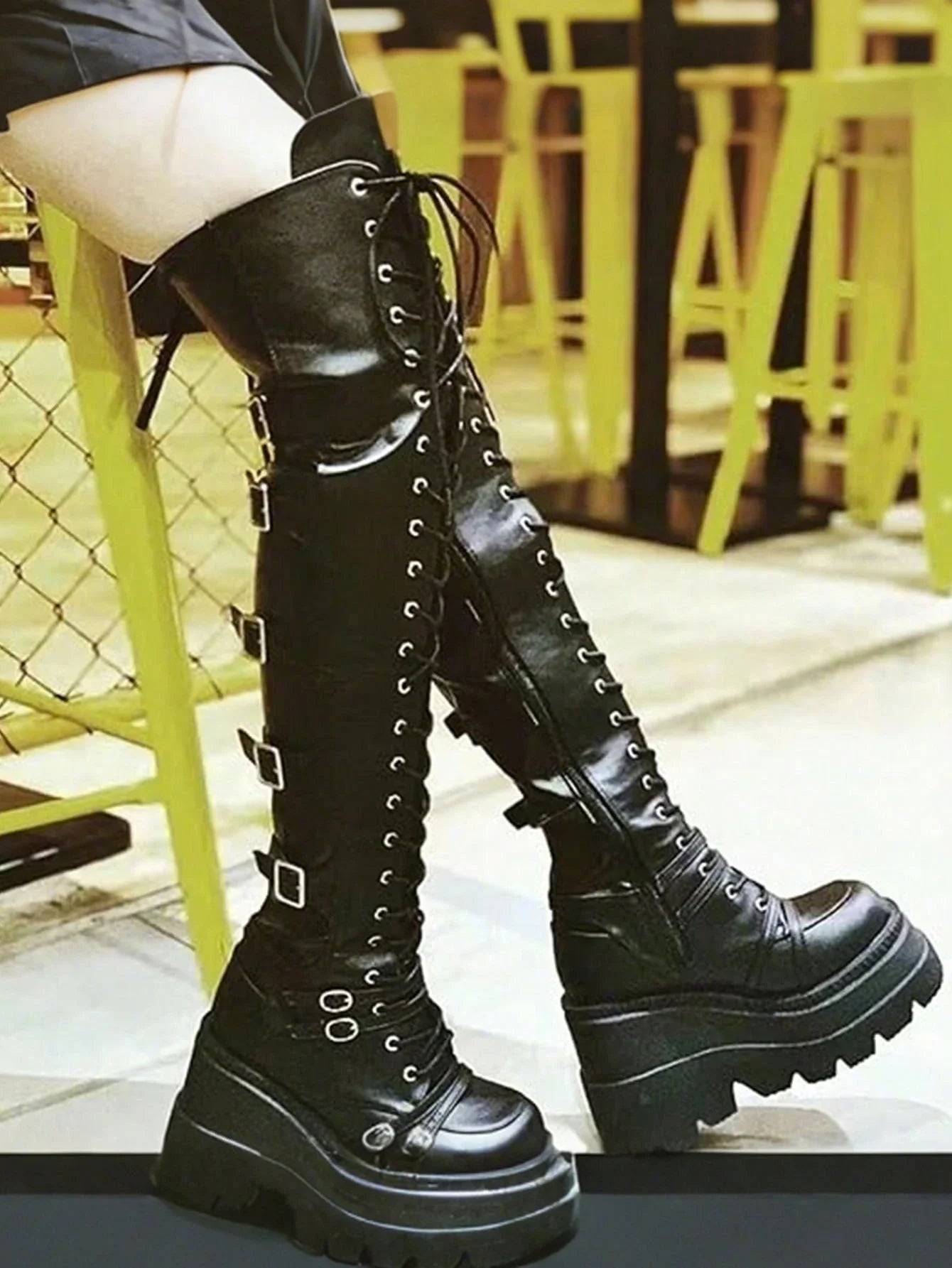 Y2K Combat Boots